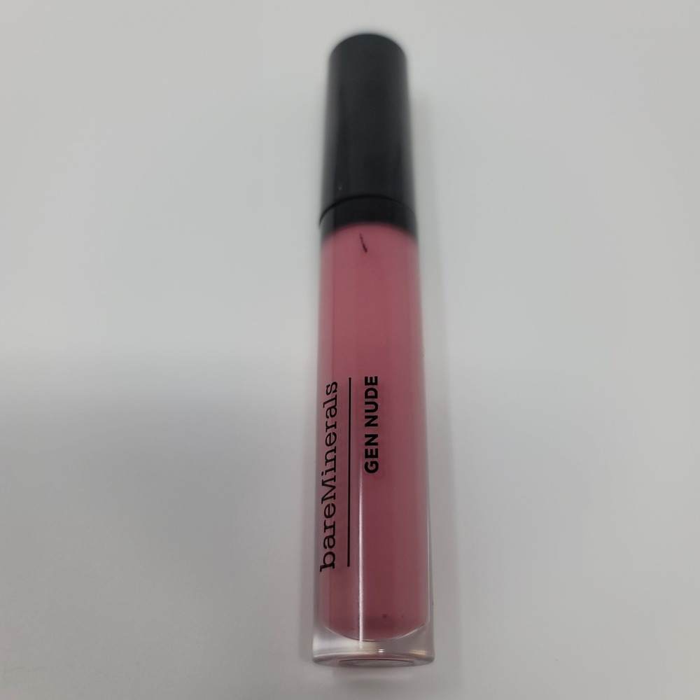 BareMinerals Gen Nude Patent Lip Lacquer CAN'T EVEN Cool Light Mauve Pink 0.12oz - Picture 2 of 3